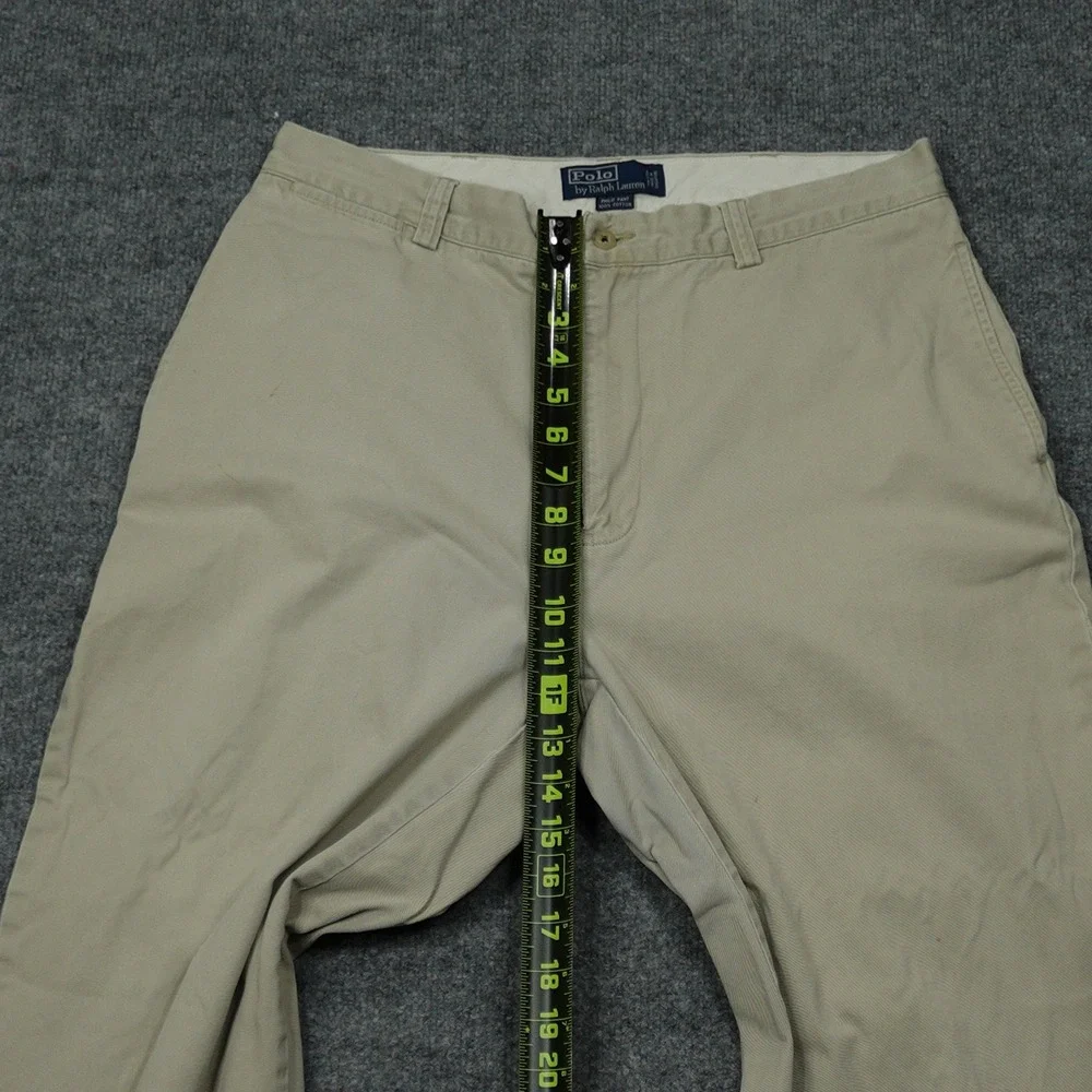 Polo Ralph Lauren Jeans Mens 35x32 Tan Philip Pant Classic Chino Cotton Twill
